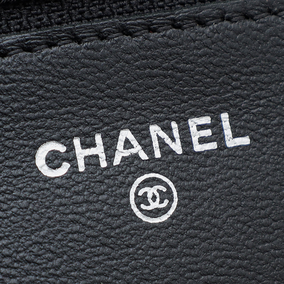 Chanel Black CC Classic Wallet On Chain