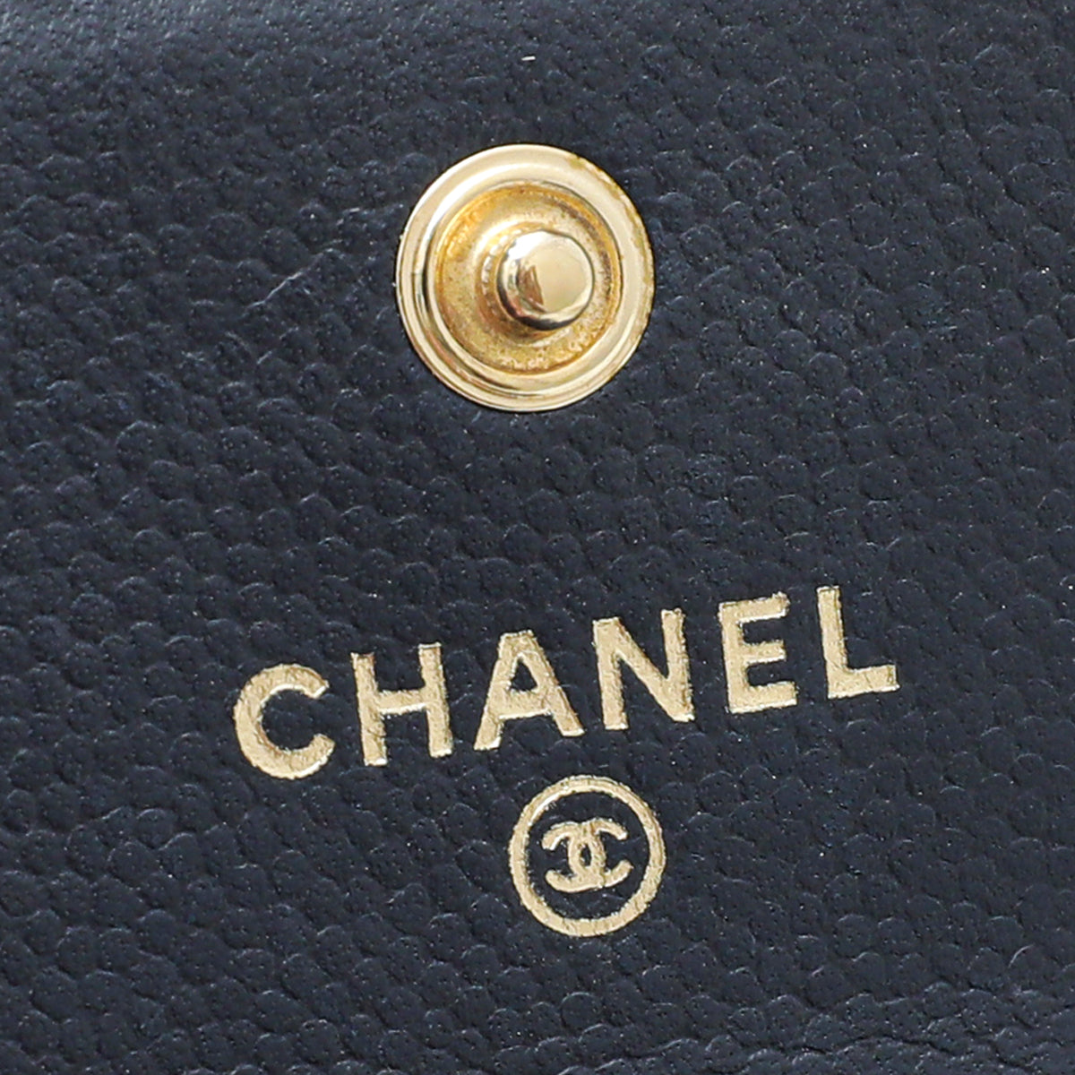 Chanel Navy Boy Compact Wallet