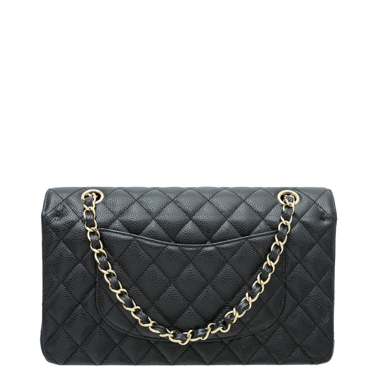 Chanel Black CC Classic Double Flap Medium Bag