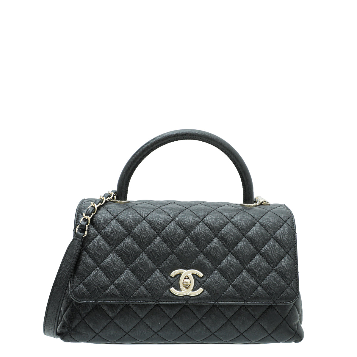 Chanel Black Coco Handle Small Bag