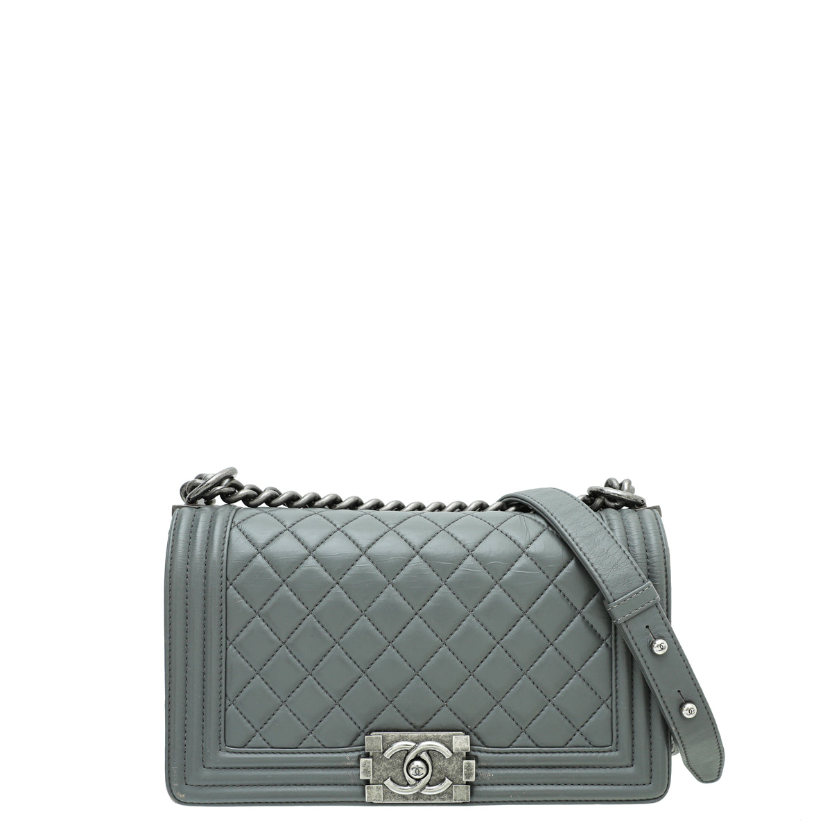 Chanel Gray Le Boy Bag