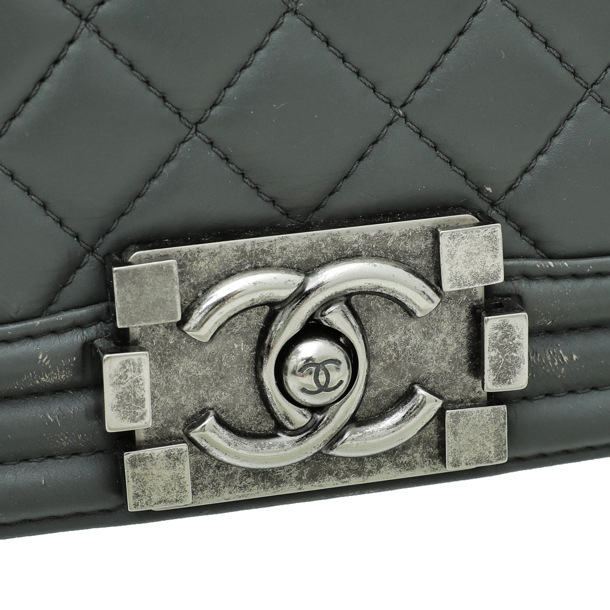 Chanel Gray Le Boy Bag