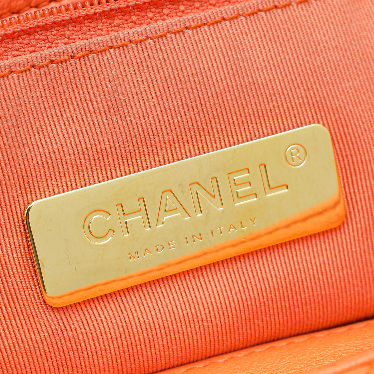 Chanel Orange 19 Large Bag