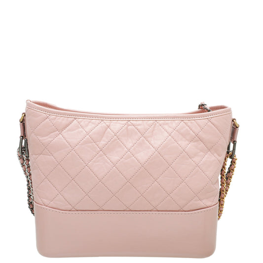 Chanel Light Peach Gabrielle Medium Hobo Bag