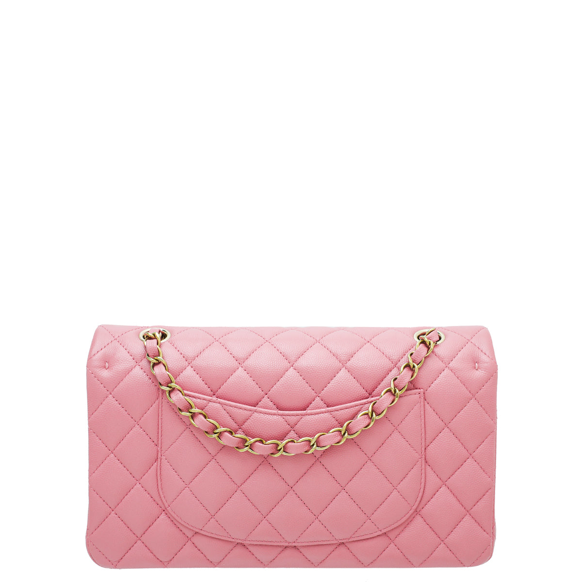 Chanel Rose Pink Classic Double Flap Medium Bag