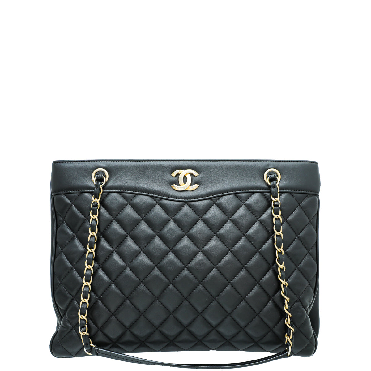 Chanel Black Coco Vintage Timeless Tote Large Bag