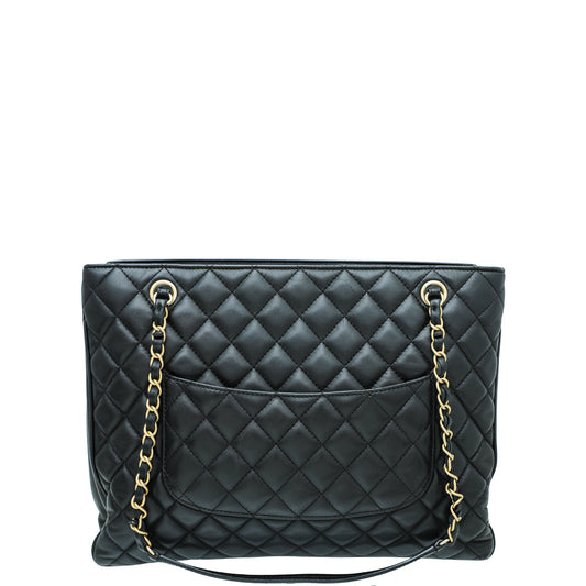 Chanel Black Coco Vintage Timeless Tote Large Bag