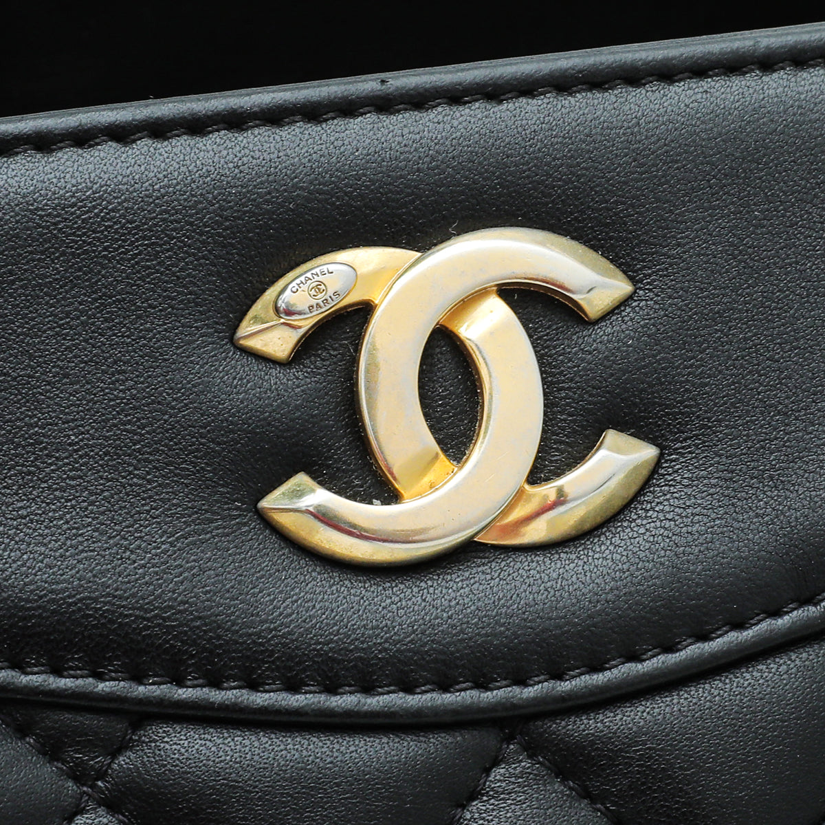 Chanel Black Coco Vintage Timeless Tote Large Bag