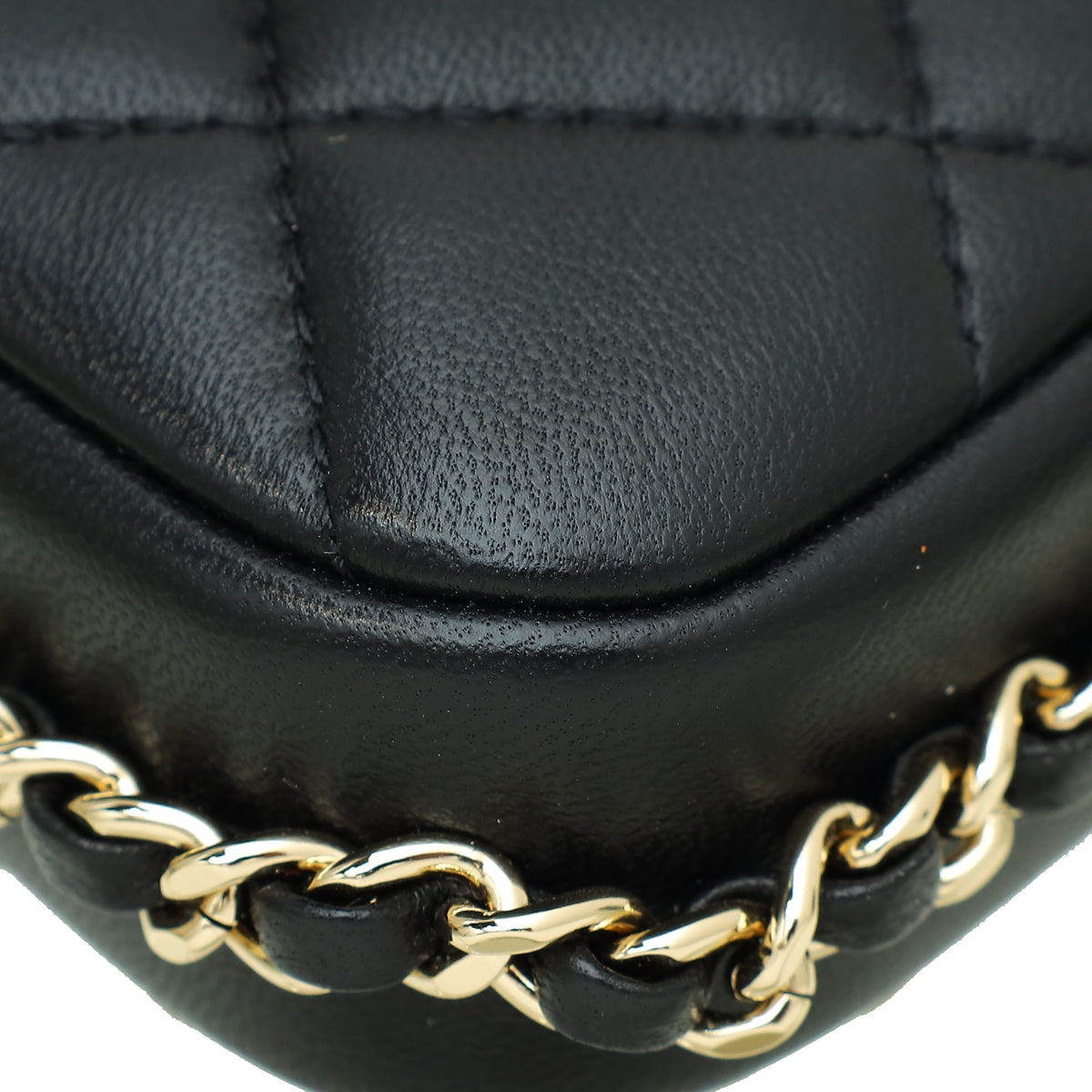 Chanel Black My Precious Pearls Phone Case Flap Bag