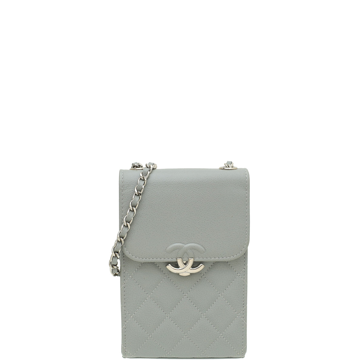 Chanel Grey CC Box Horizontal Chain Bag