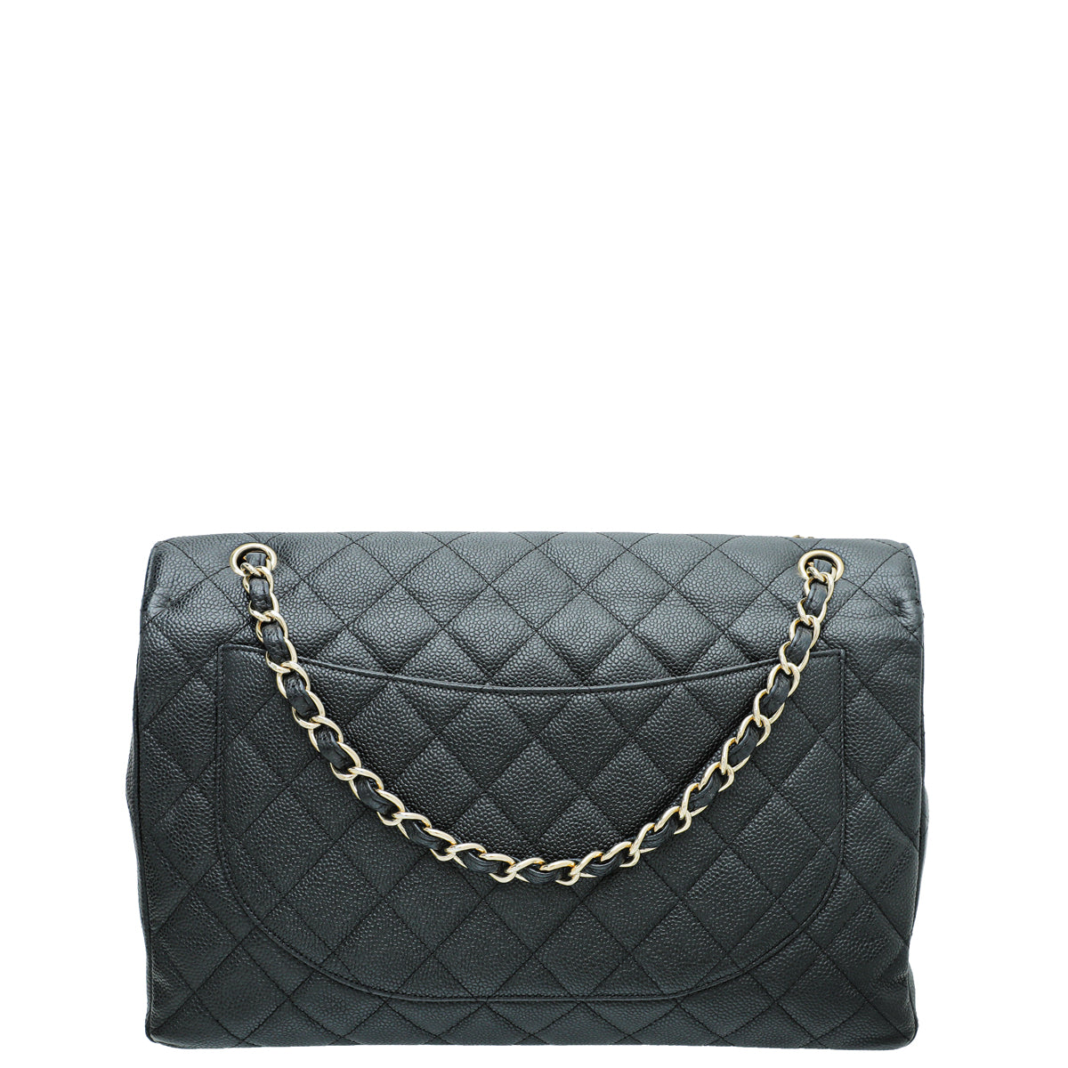 Chanel Black Classic Single Flap Maxi Bag