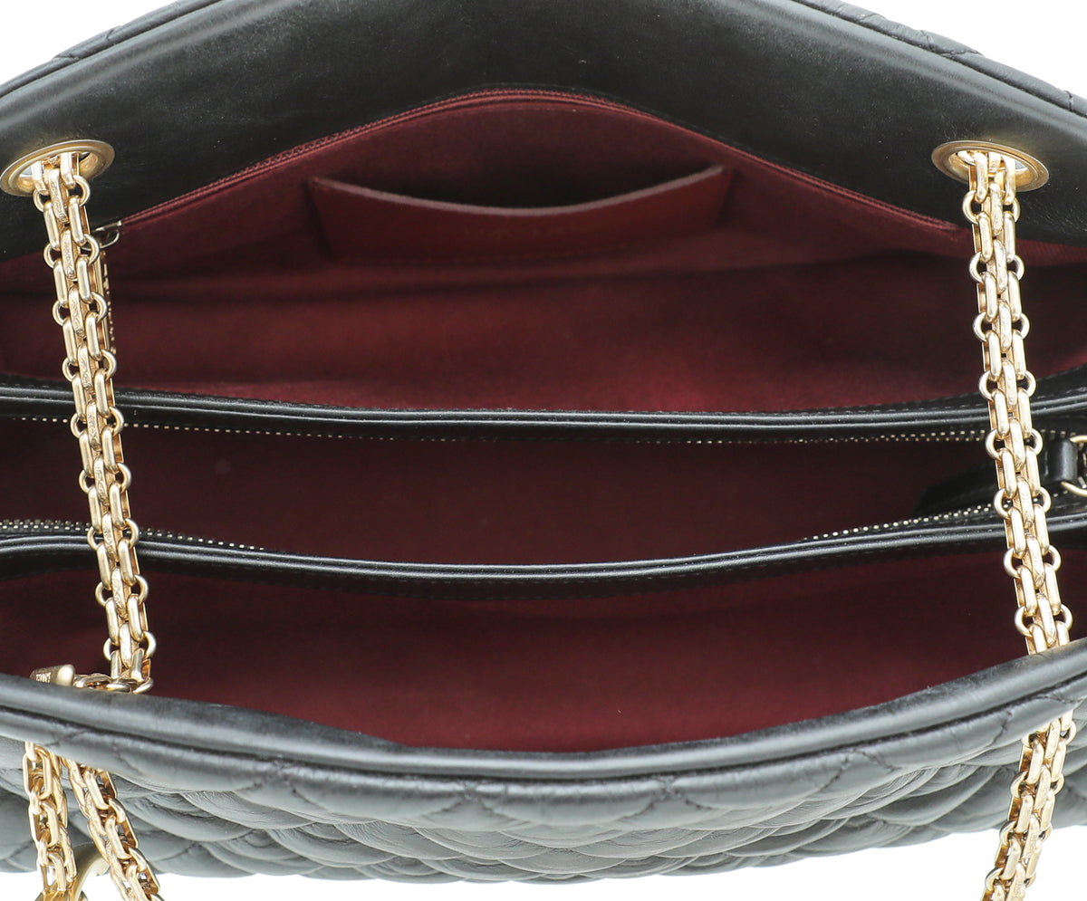 Chanel Black Just Mademoiselle Bowling Medium Bag