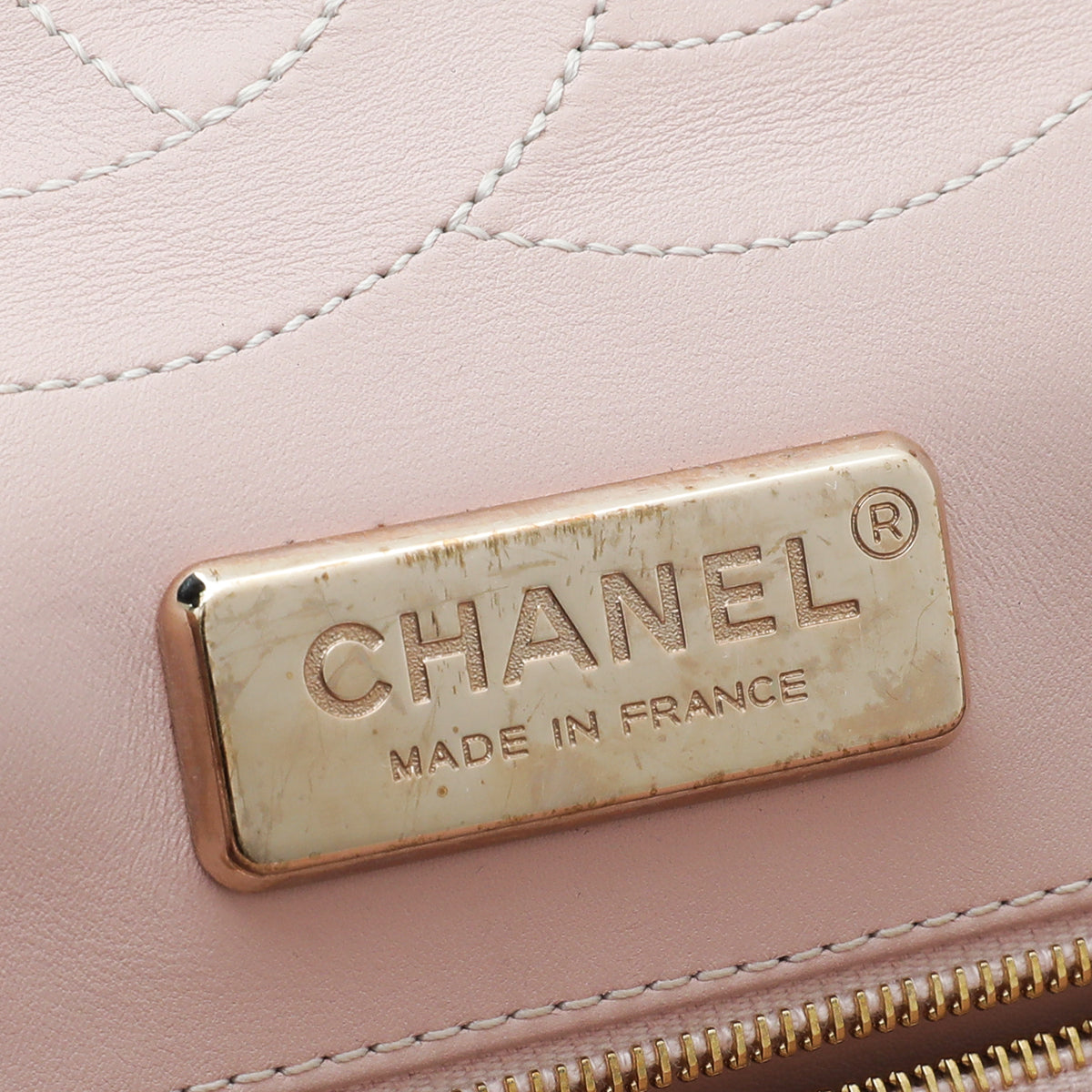 Chanel Pinkish Beige Alligator Classic Double Flap Jumbo Bag