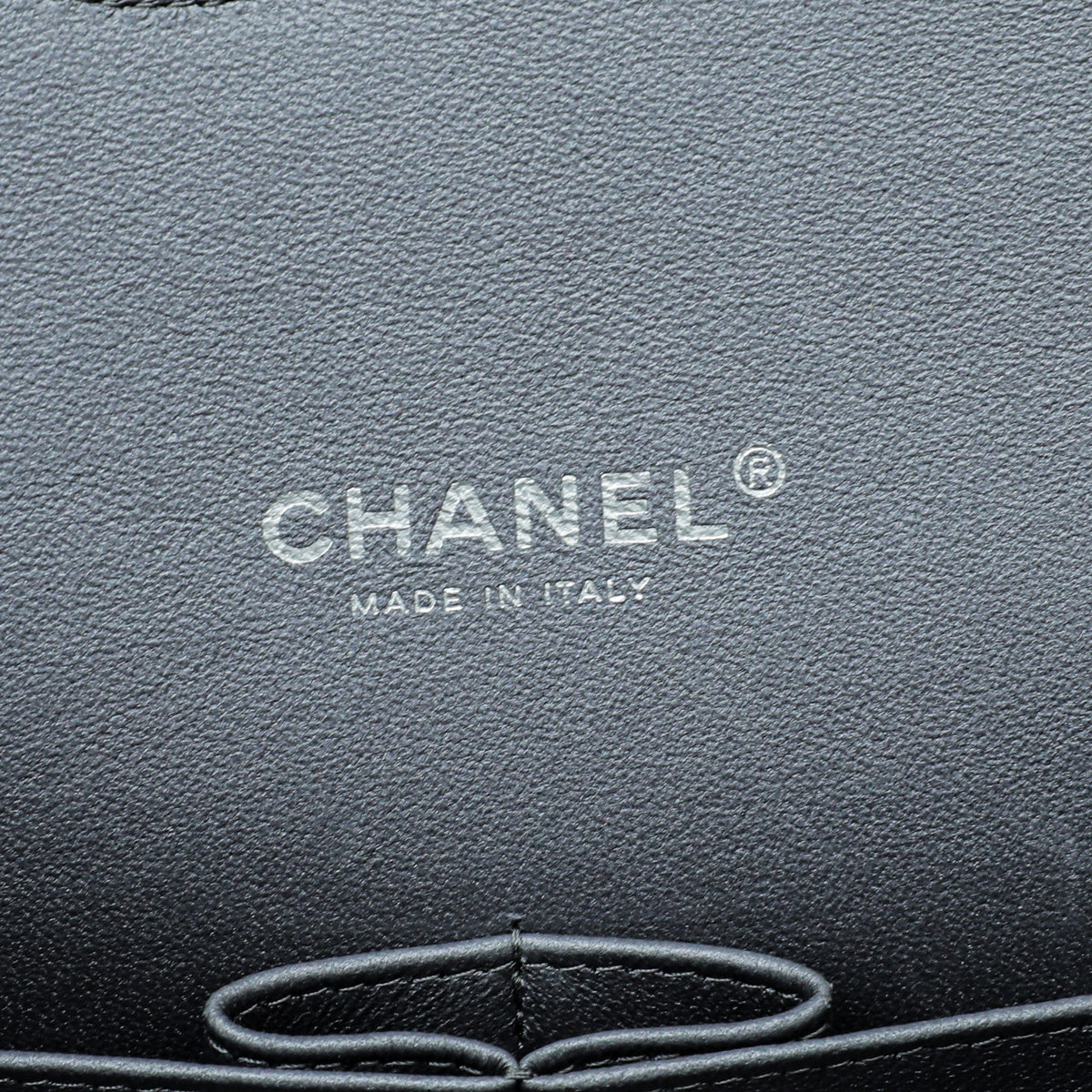 Chanel Metallic Gray Classic Double Flap Maxi Bag