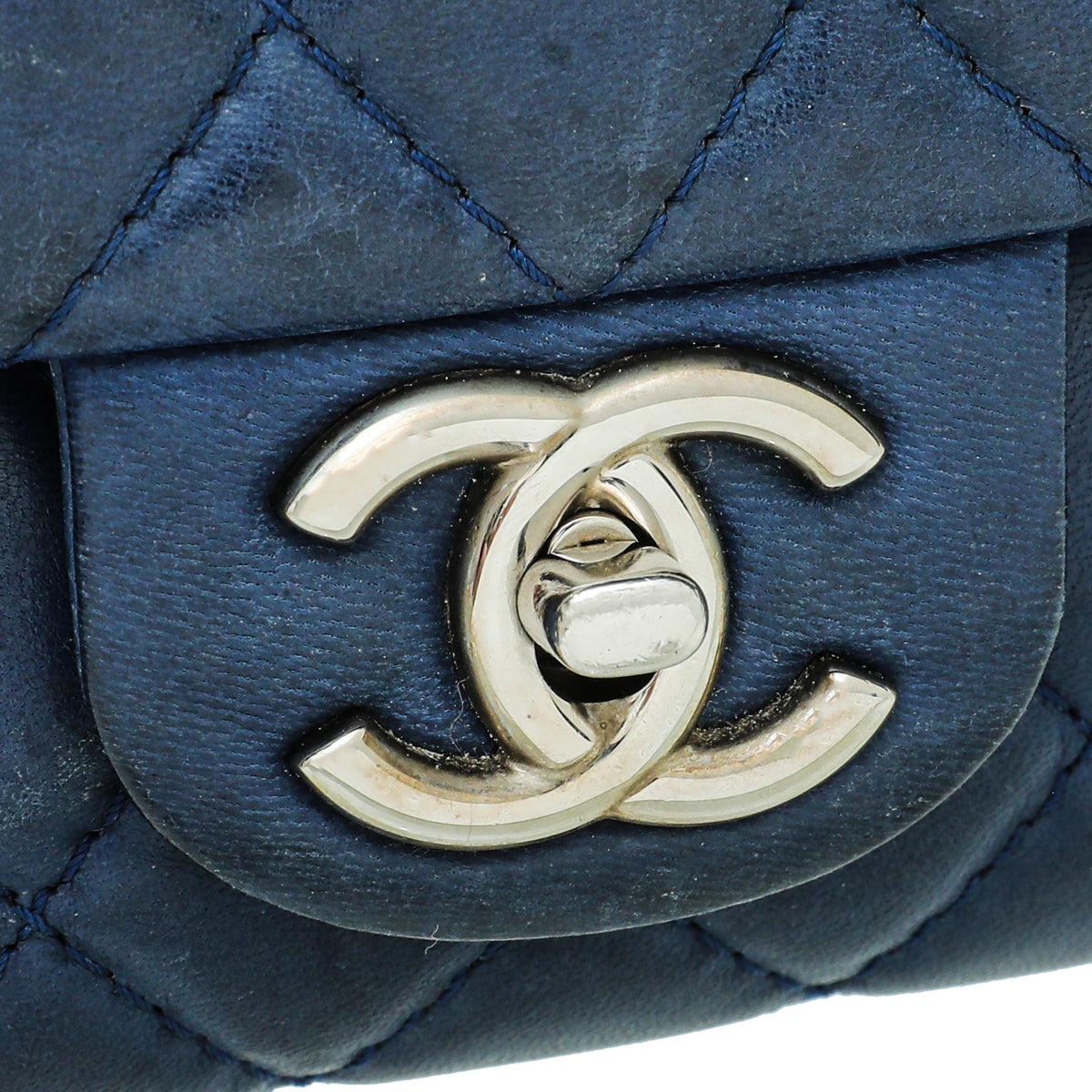 Chanel Blue Classic Double Flap Medium Bag