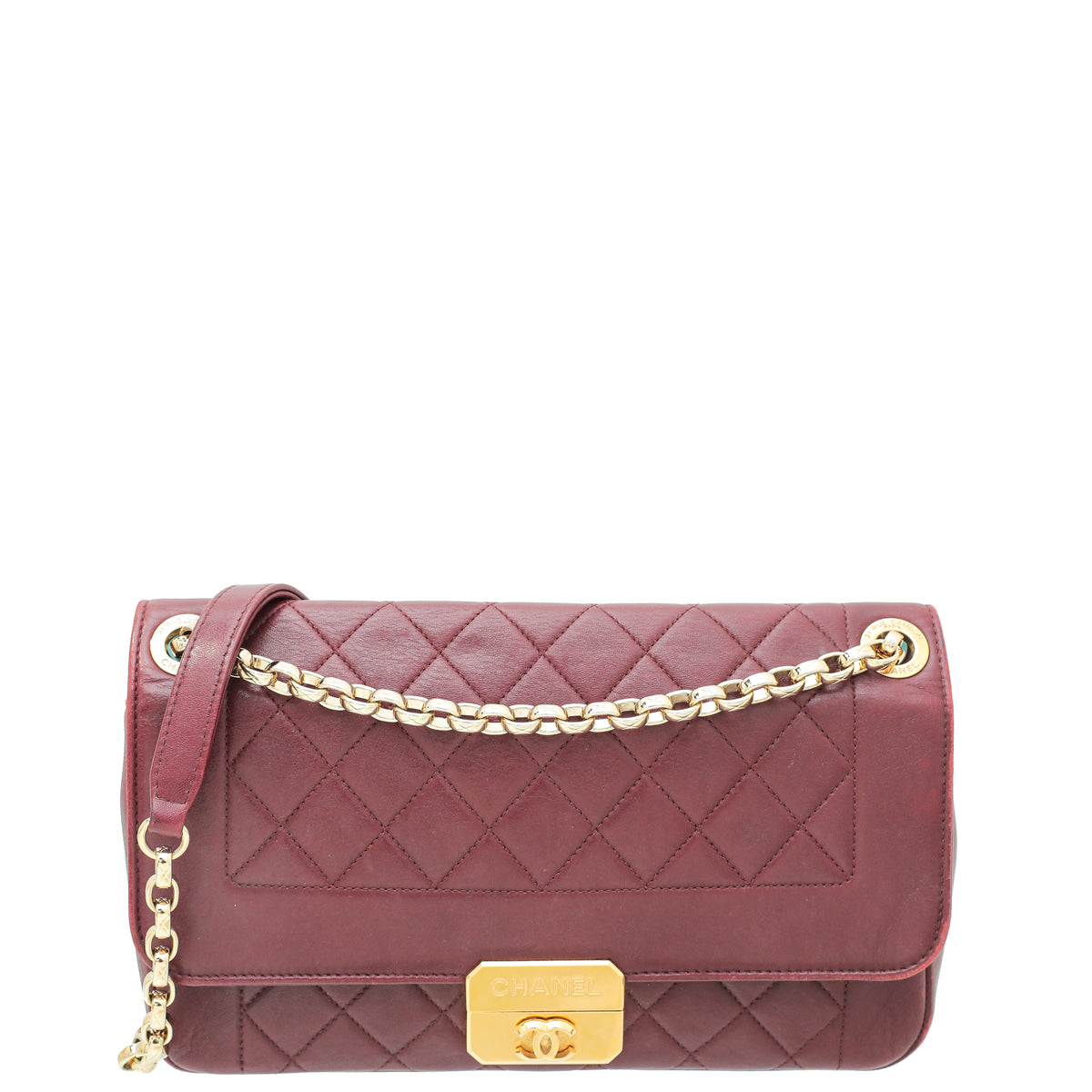 Chanel Burgundy "Chic with Me" Medium Flap Bag