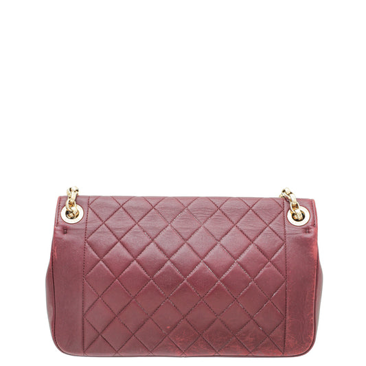 Chanel Burgundy "Chic with Me" Medium Flap Bag