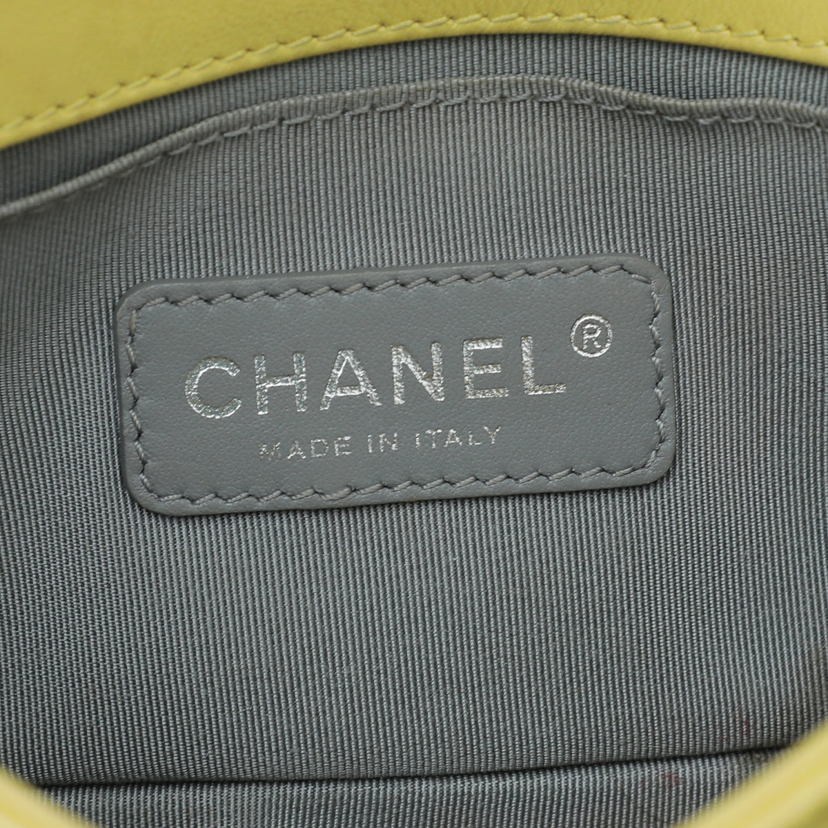 Chanel Yellow Galuchat Stingray Boy Small Bag