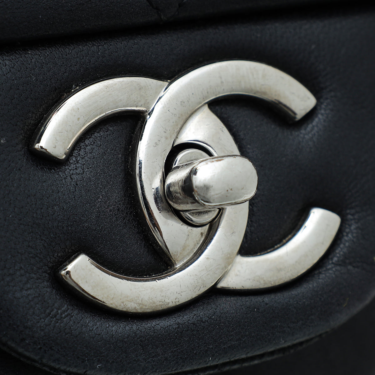 Chanel Black CC Classic Double Flap Maxi Bag