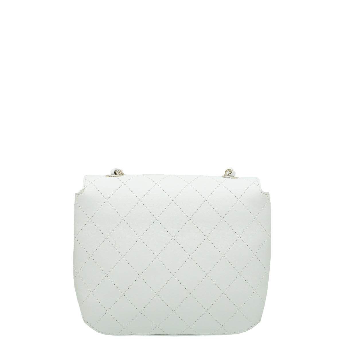 Chanel White CC Case Flap Bag