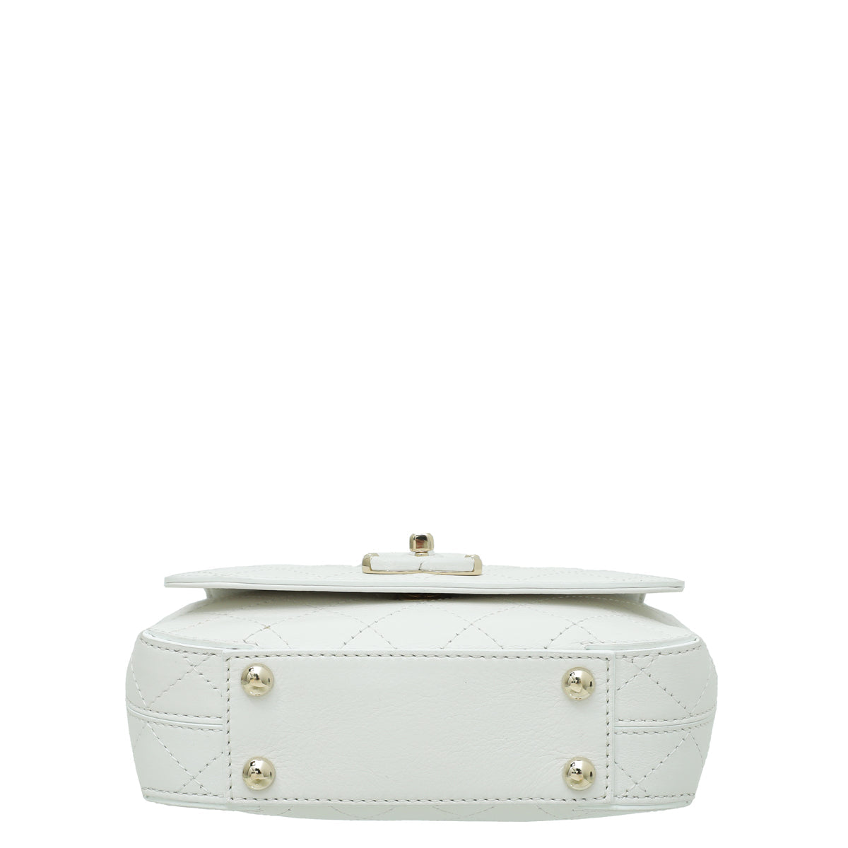 Chanel White CC Case Flap Bag