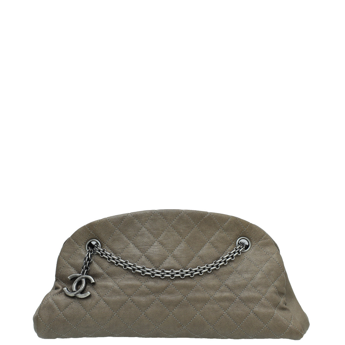 Chanel Metallic Light BrownJust Mademoiselle Medium Bowling Bag