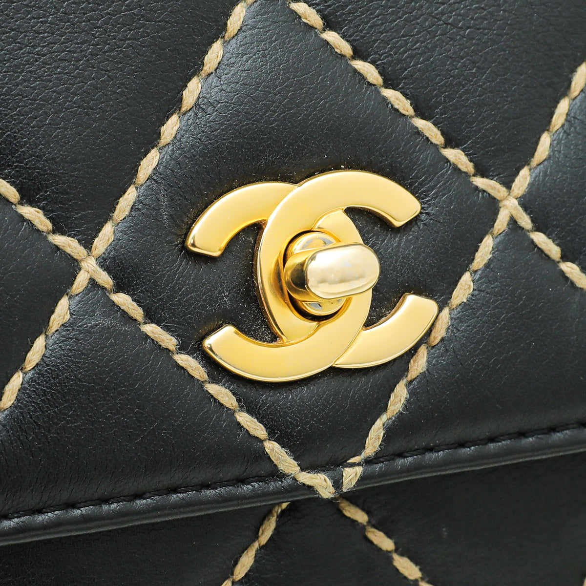 Chanel Black Wild Stitch Flap Medium Bag