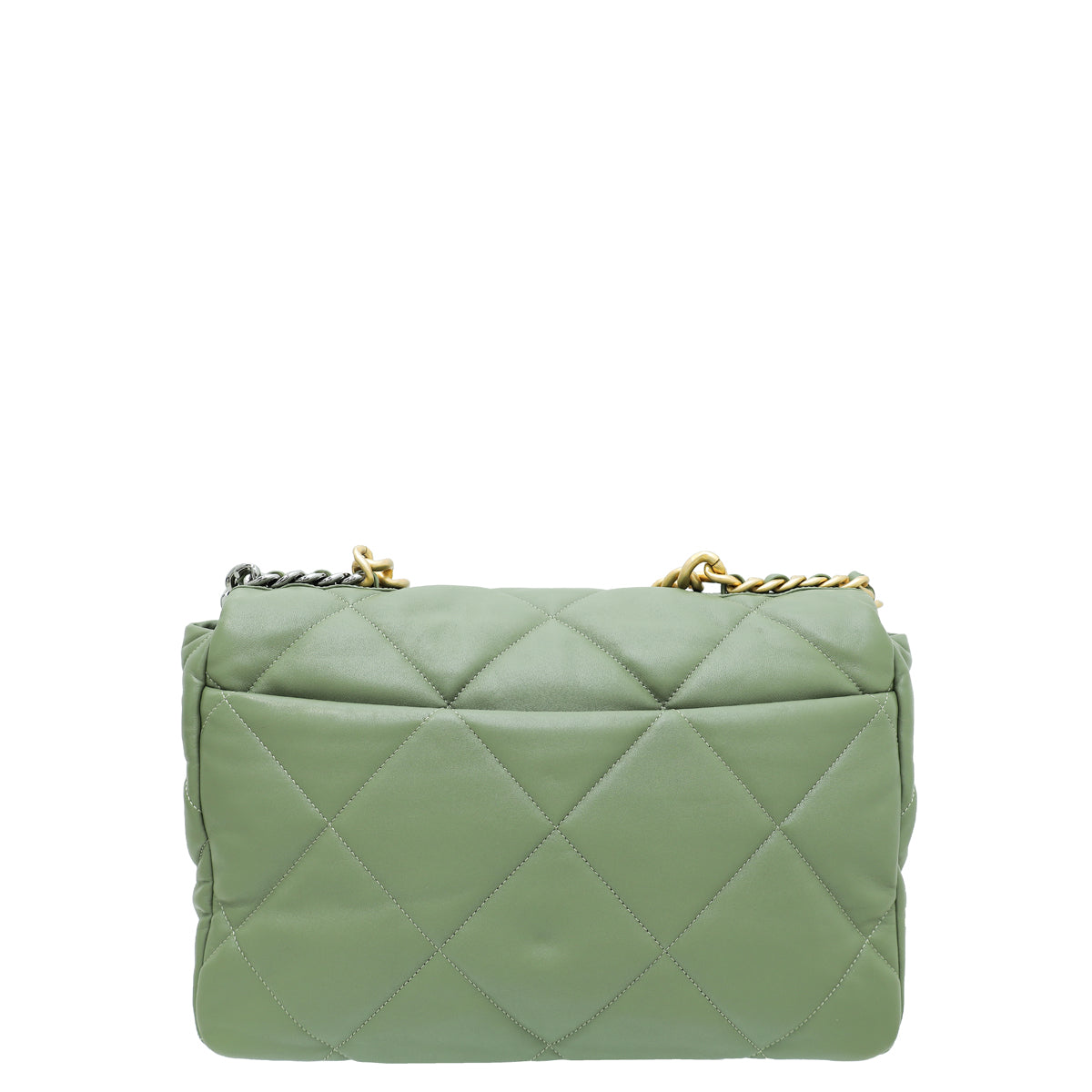 Chanel Light Moss Green 19 Maxi Flap Bag