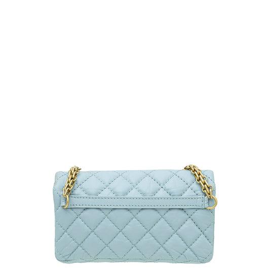 Chanel Light Blue Crinkled Reissue Waist Bag