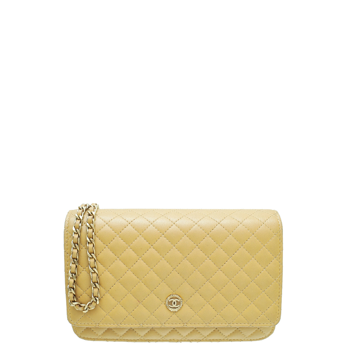 Chanel Beige Crest Wallet on Chain