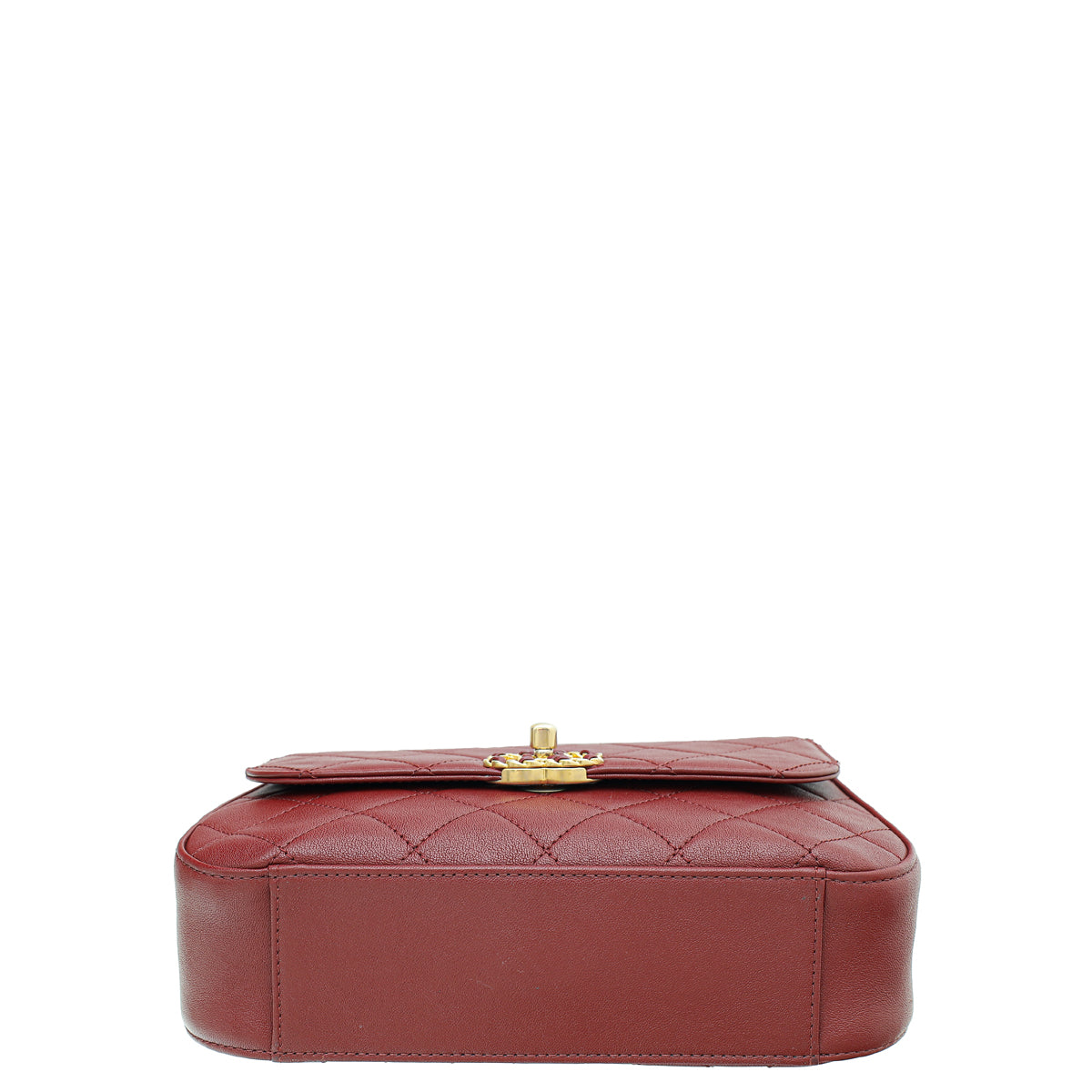 Chanel Burgundy CC Chain Infinity Top Handle Small Bag