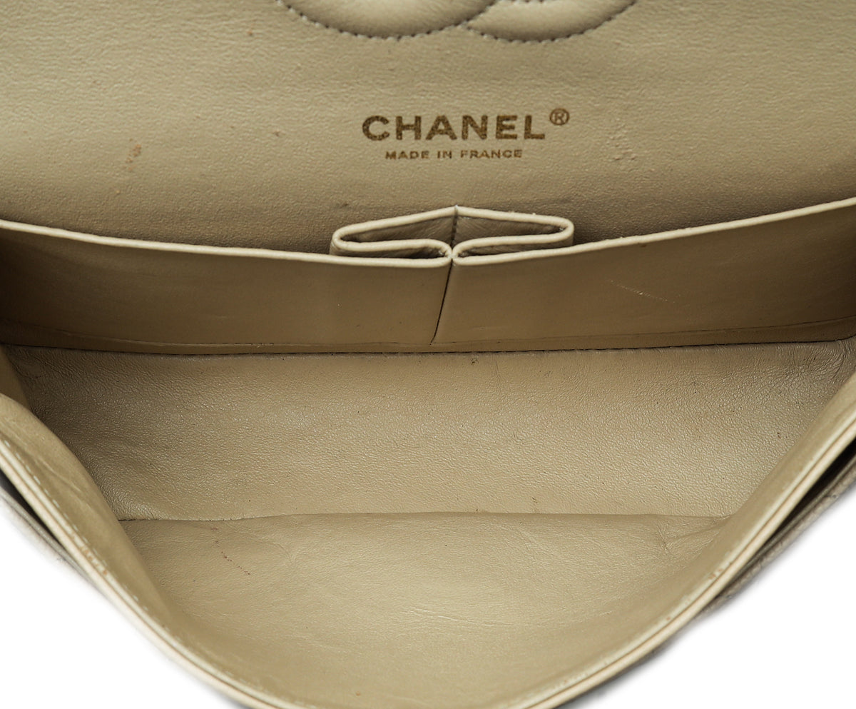 Chanel Beige Classic Double Flap Medium Bag