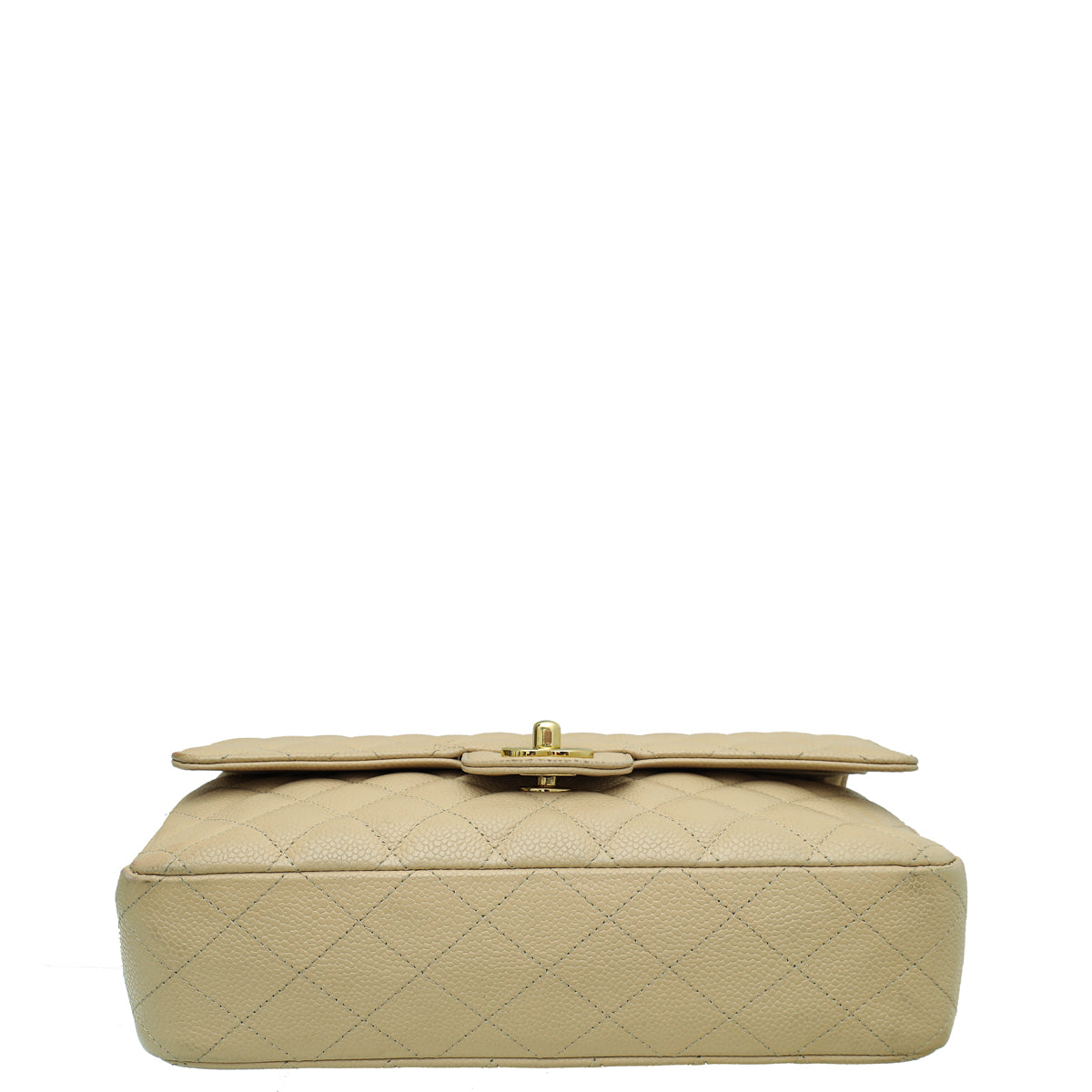 Chanel Beige Classic Double Flap Medium Bag