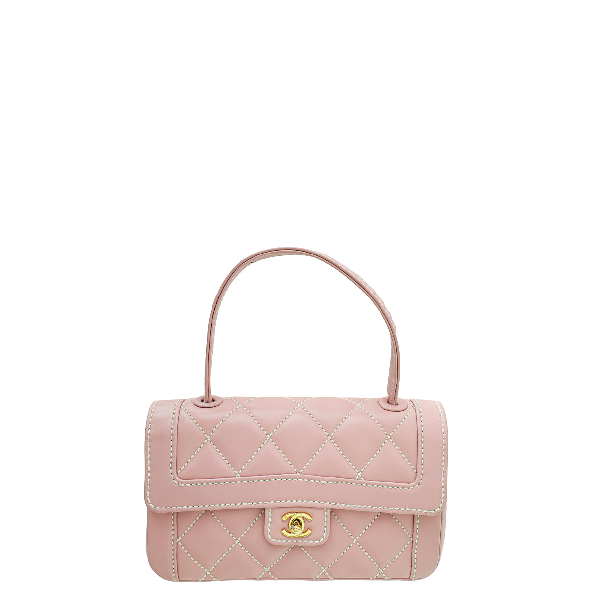 Chanel Pink CC Ultra Stitchs Flap Bag