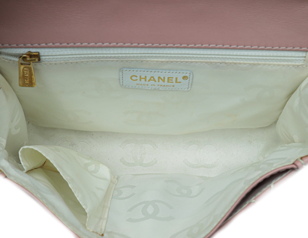 Chanel Pink CC Ultra Stitchs Flap Bag