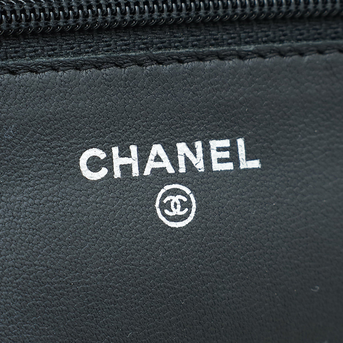 Chanel Black CC Classic Wallet On Chain