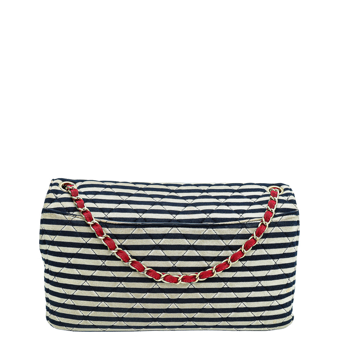 Chanel Bicolor CC Coco Sailor Jersey Flap Jumbo Bag