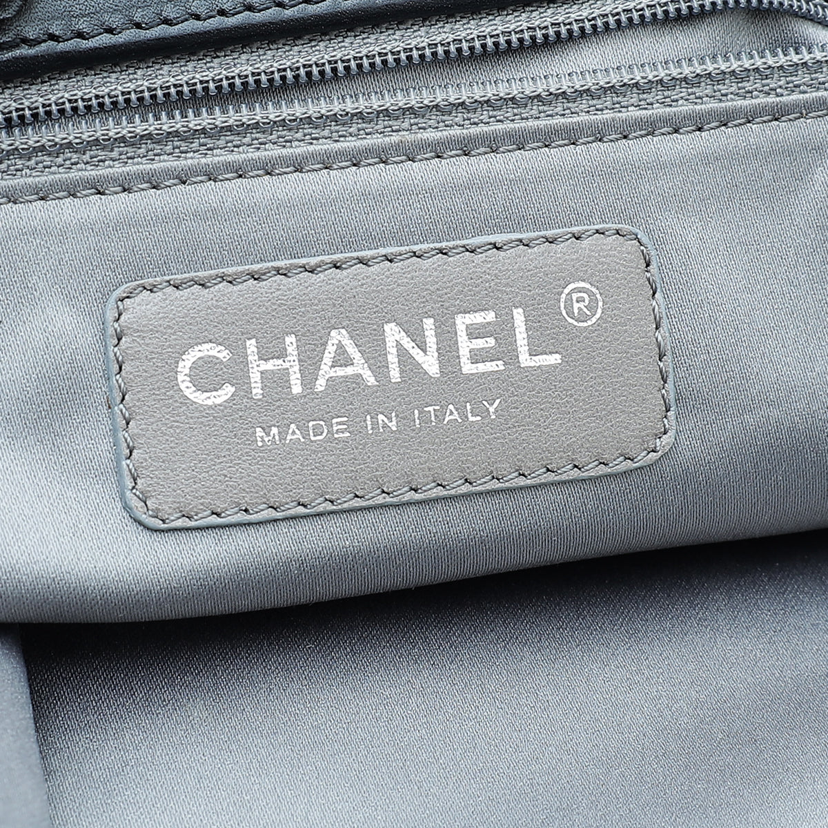 Chanel Silver CC Timeless Resin Modern Chain Flap Bag