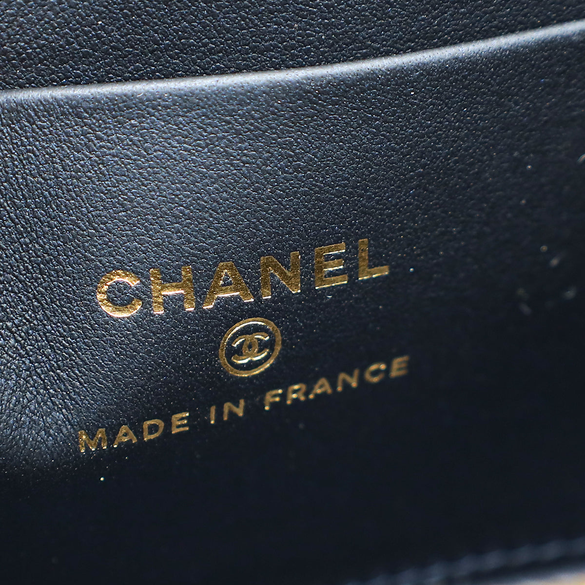 Chanel Metallic Blue Vanity Top Handle Small Bag