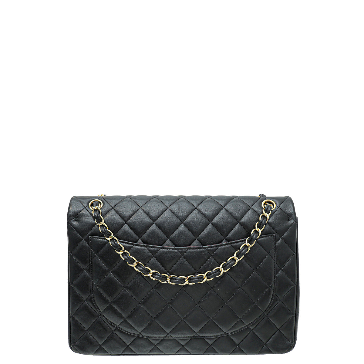 Chanel Black CC Classic Double Flap Maxi Bag