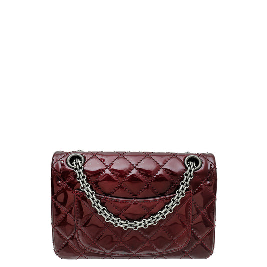 Chanel Burgundy Reissue 2.55 Double Flap 224 Bag