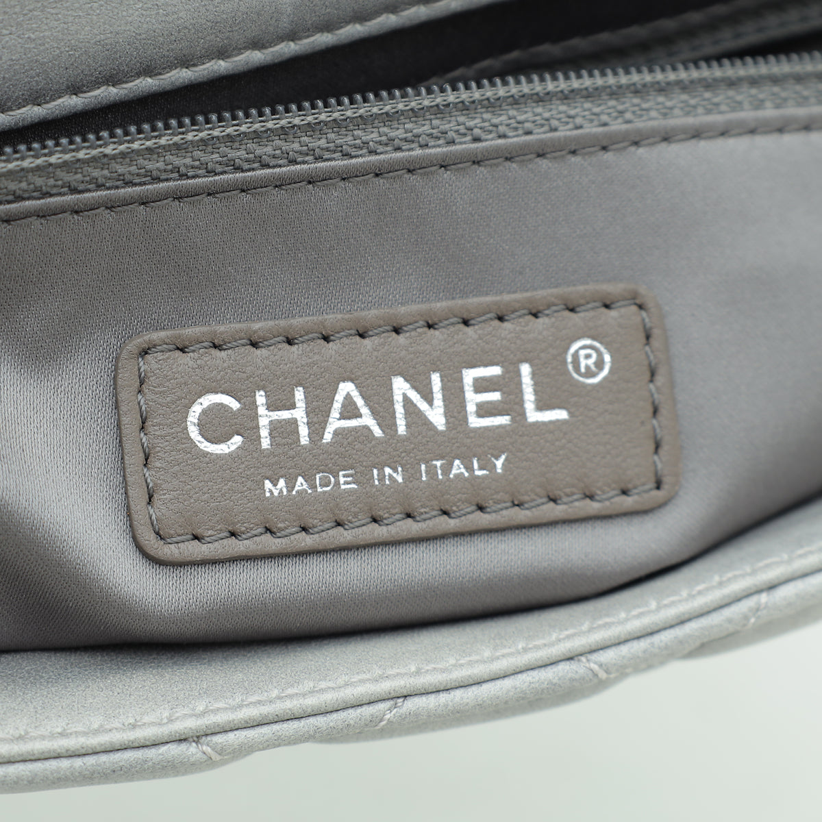 Chanel Grey CC Soft Flap Bag