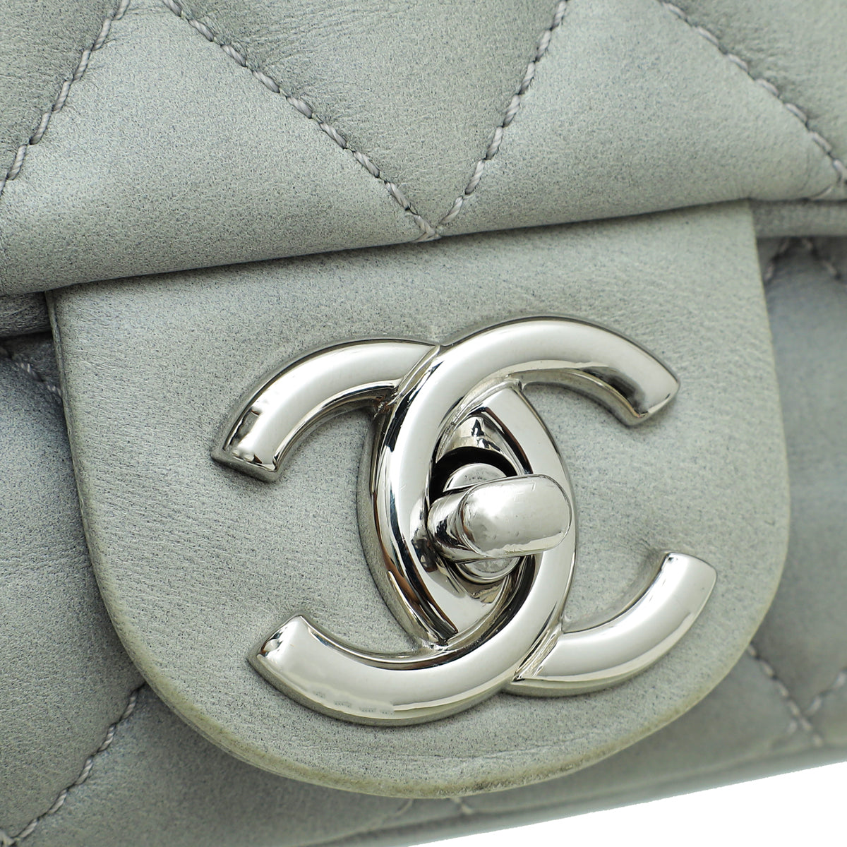 Chanel Grey CC Soft Flap Bag