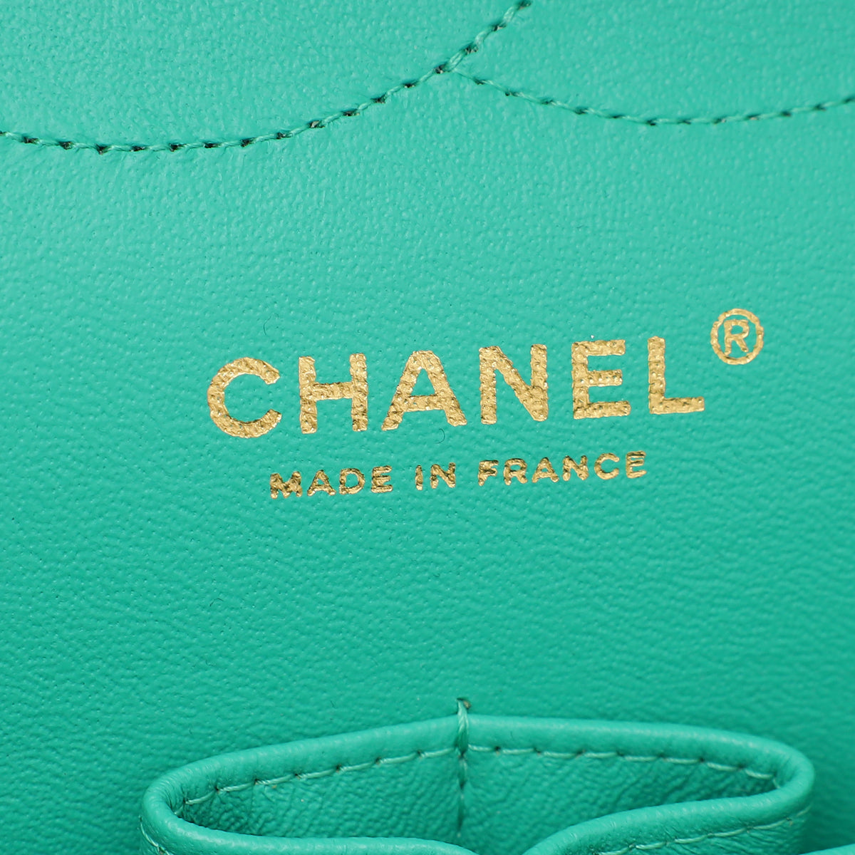 Chanel Green CC Classic Double Flap Jumbo Bag