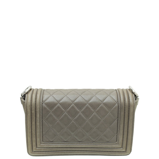 Chanel Bicolor Le Boy Small Galuchat Trim Side Bag