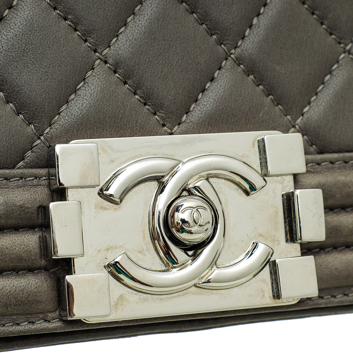 Chanel Bicolor Le Boy Small Galuchat Trim Side Bag