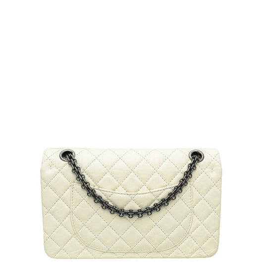 Chanel Cream 2.55 Reissue Double Flap 225 Bag