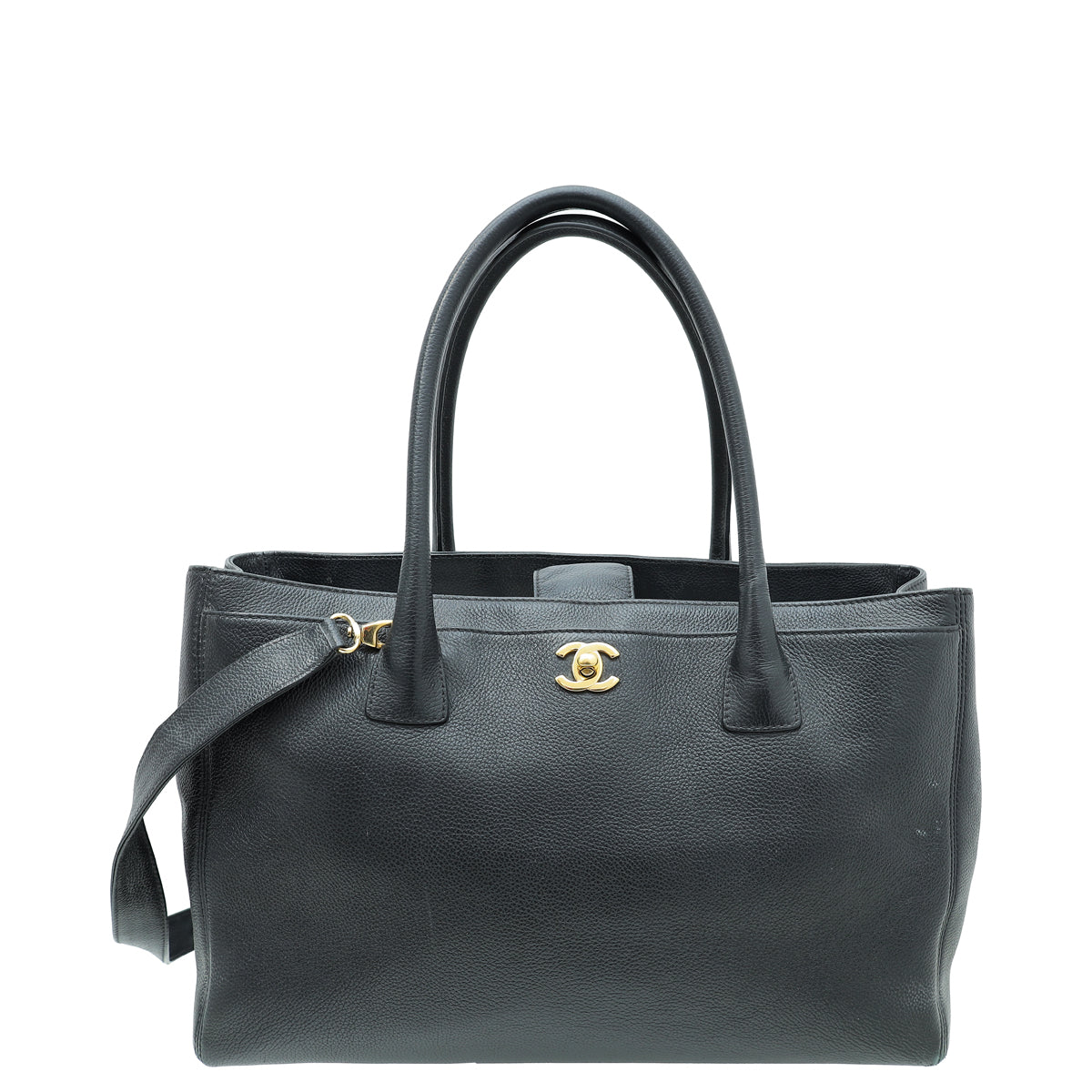 Chanel Black Executive Cerf Tote Bag