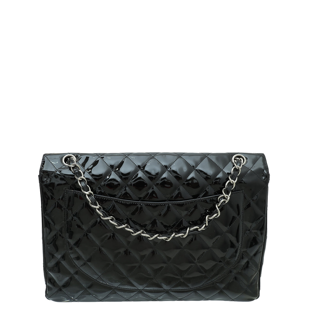 Chanel Black CC Classic Single Flap Maxi Bag