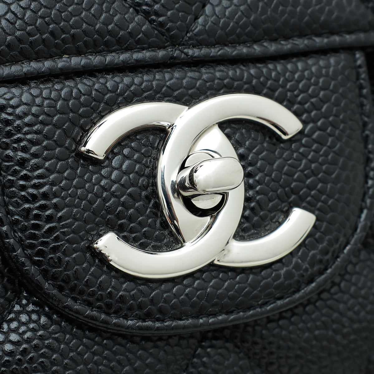 Chanel Black CC Classic Double Flap Maxi Bag